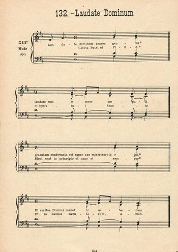 Laudate dominum Partition gratuite